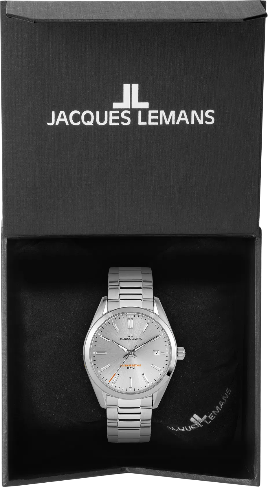 Jacques Lemans Derby 1-1859F - Elegante Herren Quarzuhr Edelstahl 40mm