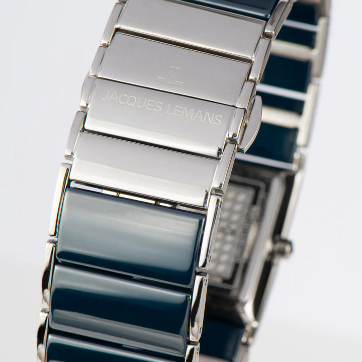 Jacques Lemans Dublin 1-1940H - Elegante Damen Quarzuhr mit Keramik-Armband
