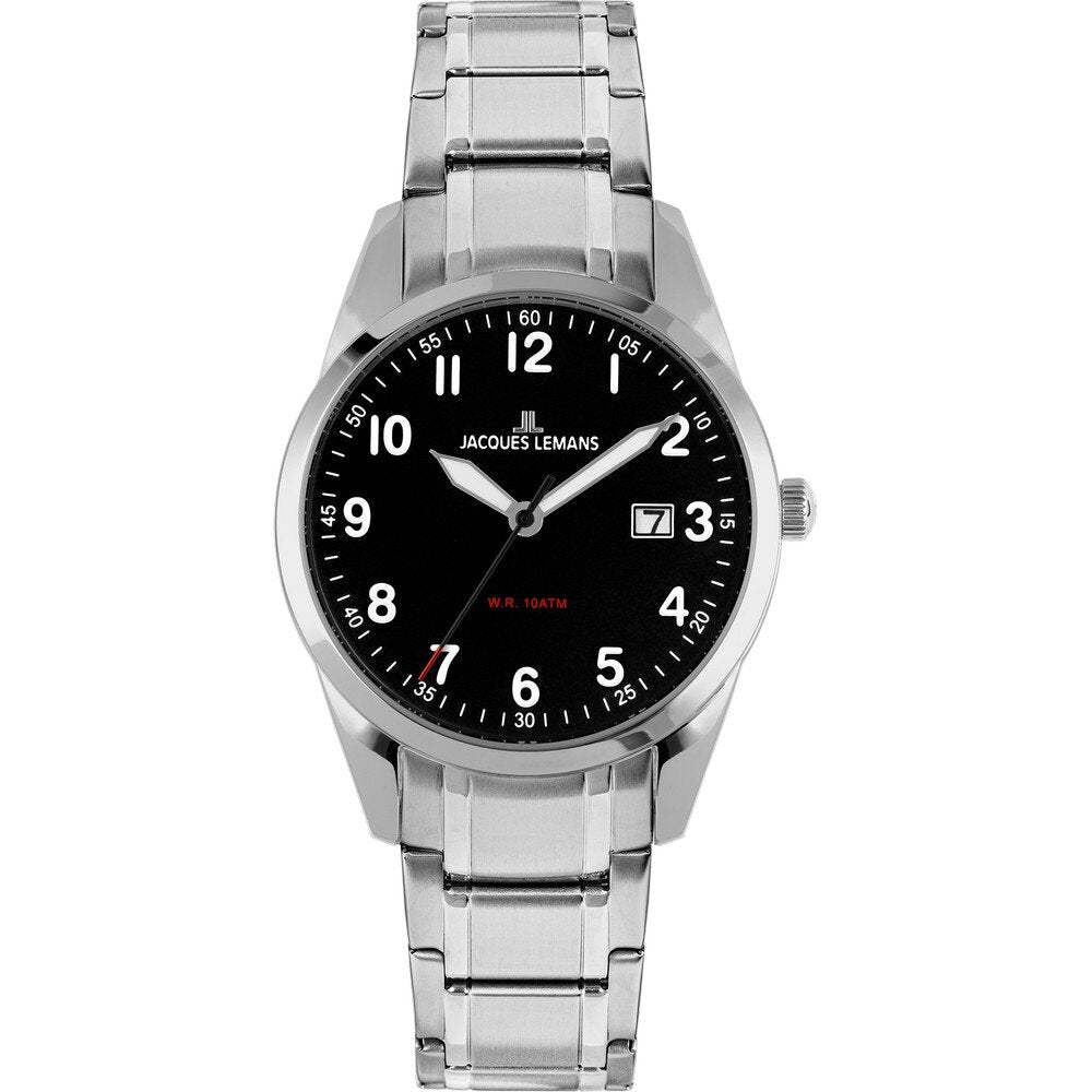 Jacques Lemans Vienna 1-2005C - Elegante Herren Quarzuhr 30mm Zugband