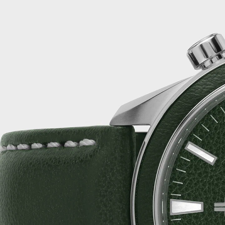 Jacques Lemans Eco Power 1-2115D - Herren Solaruhr 44mm AppleSkin Grün