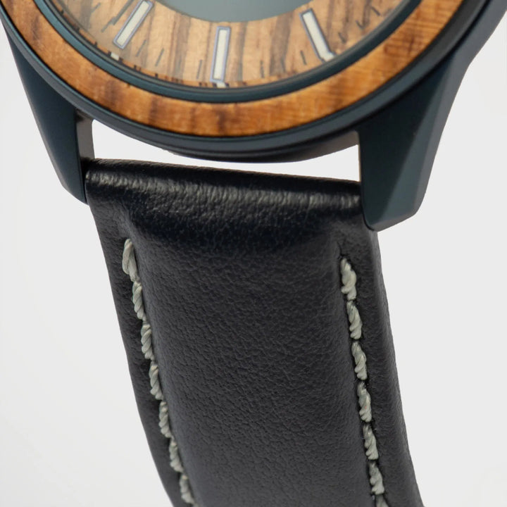 Jacques Lemans Eco Power 1-2116K - Herren Solaruhr 40mm AppleSkin Blau