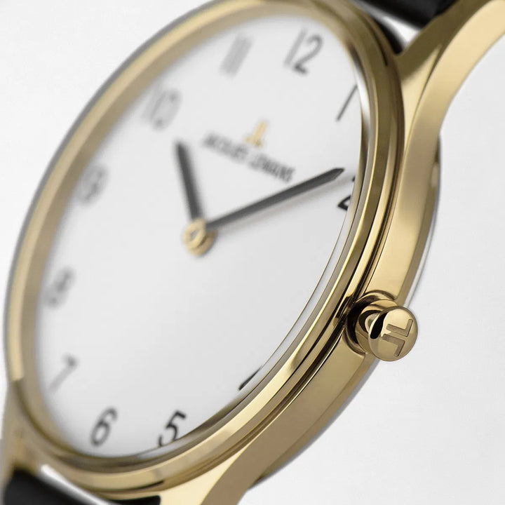 Jacques Lemans London 1-2123H - Elegante Damen Quarzuhr IP-Gold 30mm