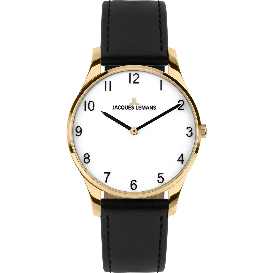 Jacques Lemans London 1-2123H - Elegante Damen Quarzuhr IP-Gold 30mm