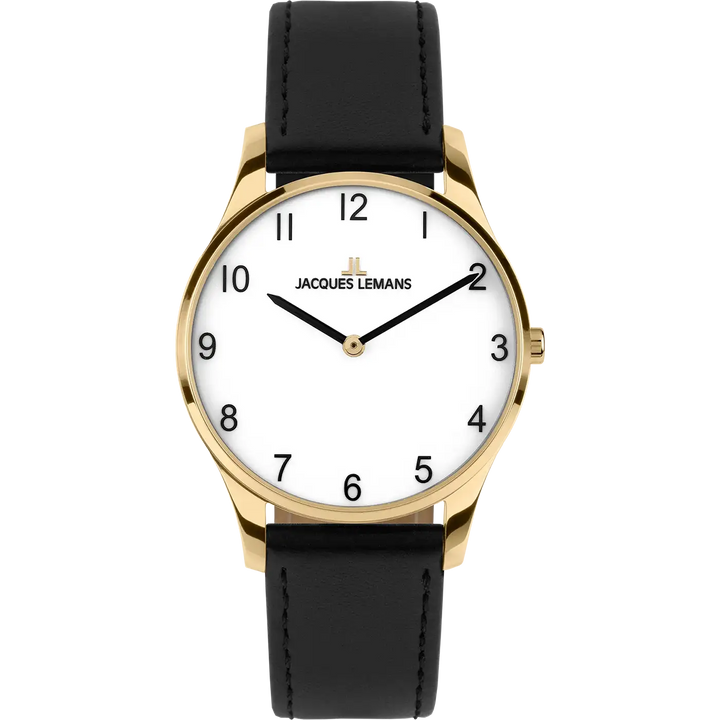 Jacques Lemans London 1-2123H - Elegante Damen Quarzuhr IP-Gold 30mm