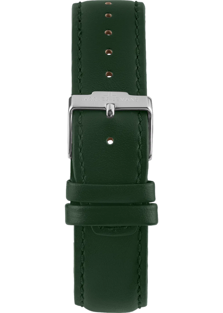 Jacques Lemans Derby 1-2197C - Elegante Herren Quarzuhr mit grünem Zifferblatt