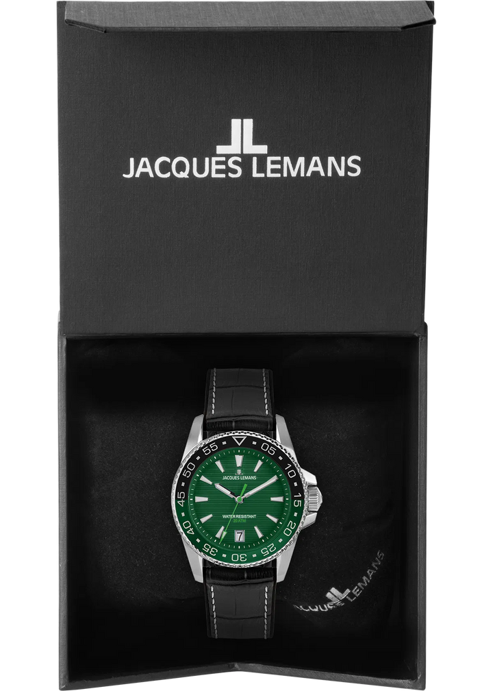 Jacques Lemans Liverpool Diver 1-2205C - Herren Taucheruhr 41mm