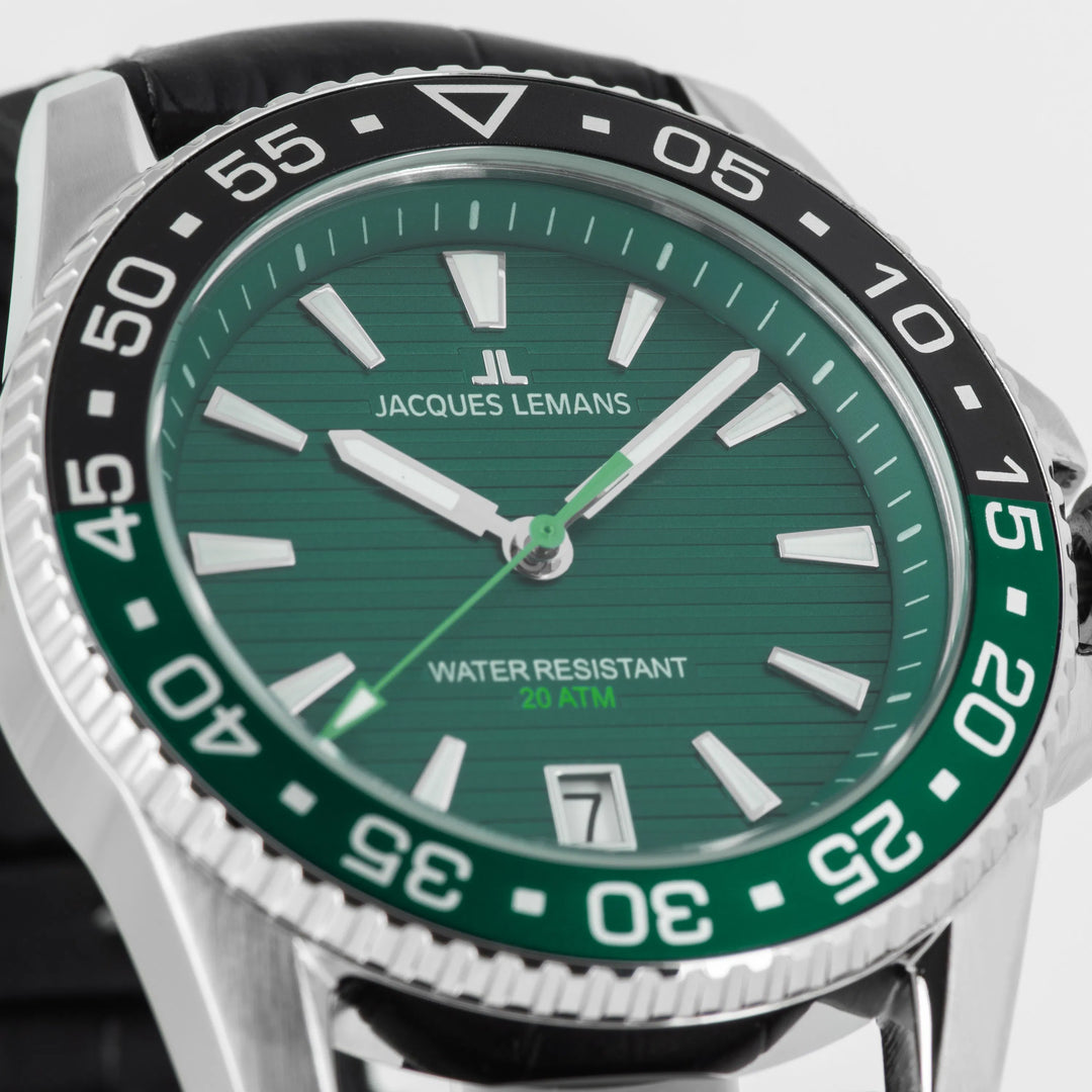 Jacques Lemans Liverpool Diver 1-2205C - Herren Taucheruhr 41mm