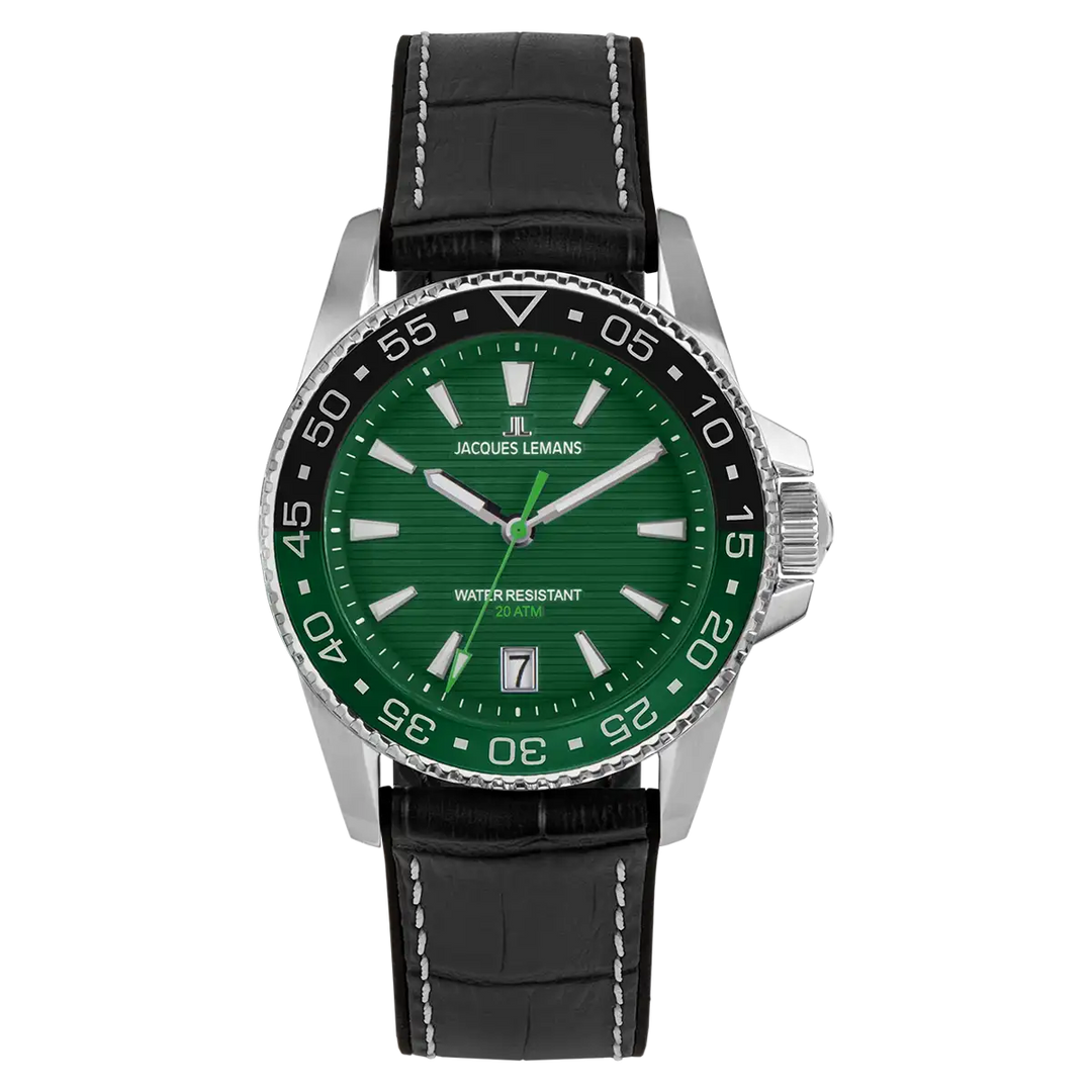 Jacques Lemans Liverpool Diver 1-2205C - Herren Taucheruhr 41mm