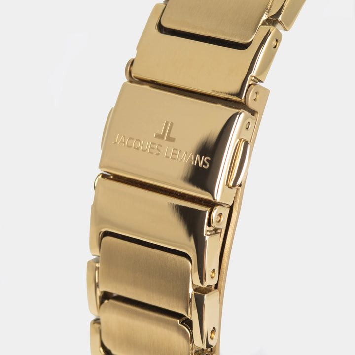 Jacques Lemans Milano 1-2208G - Elegante Damen Quarzuhr IP-Gold 30mm