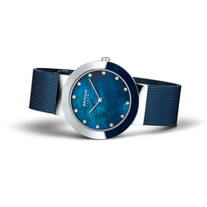 Bering Ceramic silber/blau, 11435-387