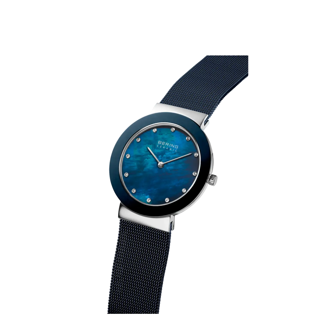 Bering Ceramic silber/blau, 11435-387