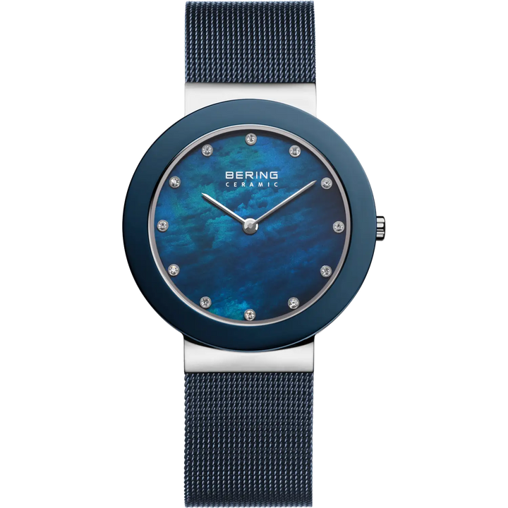 Bering Ceramic silber/blau, 11435-387