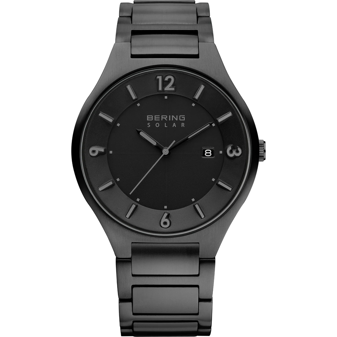 Bering Herrenuhr – Solar, schwarz 14440-722