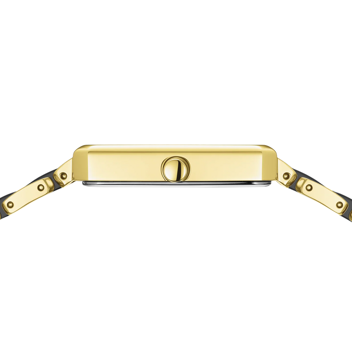 BERING Classic Damenuhr 17423-741 – Edelstahl, Keramik, Saphirglas, gold glänzend
