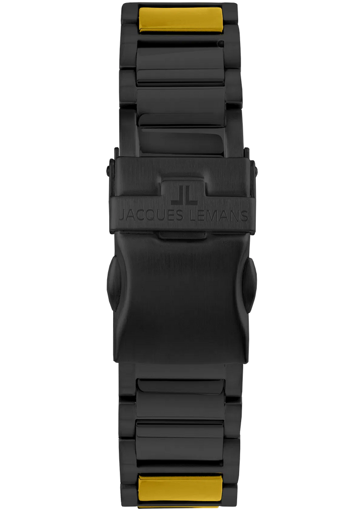 Jacques Lemans Liverpool 42-12I - Herren Quarzuhr IP-Gold mit Keramik 34mm