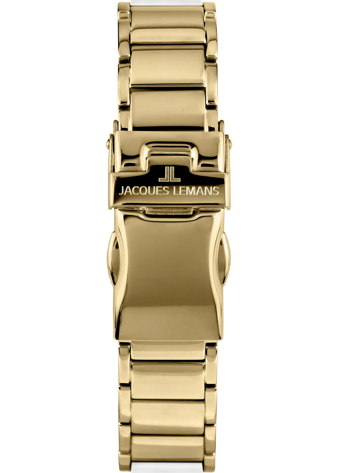 Jacques Lemans Monaco 42-7F - Elegante Damen Quarzuhr IP-Gold mit Keramik
