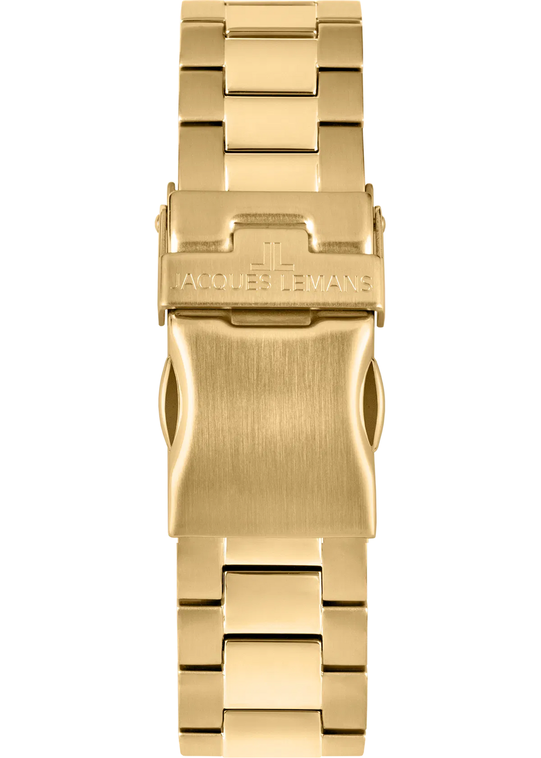 Jacques Lemans Derby 50-4N - Elegante Damen Quarzuhr IP-Gold mit Perlmutt