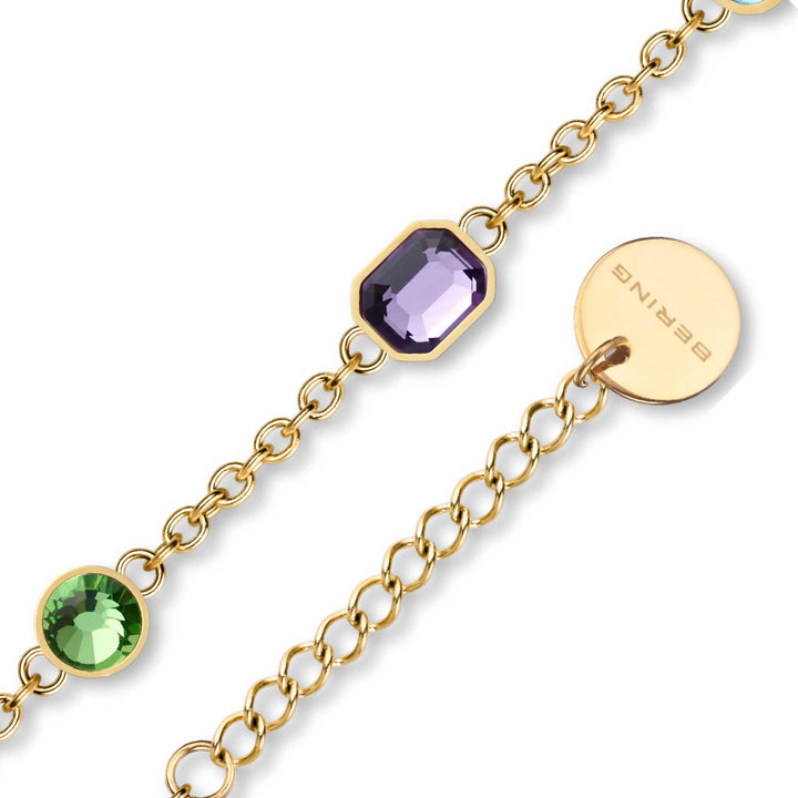 Bering Everyday Classic Armband mit Zirkonia, goldfarben, 18 cm
