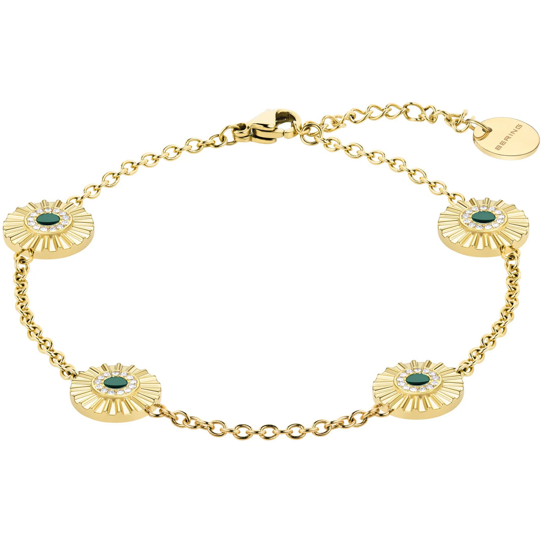 Bering Arctic Flower Armband goldfarben, 18 cm