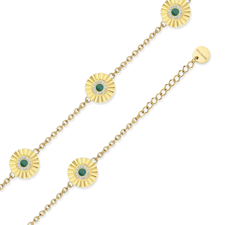 Bering Arctic Flower Armband goldfarben, 18 cm