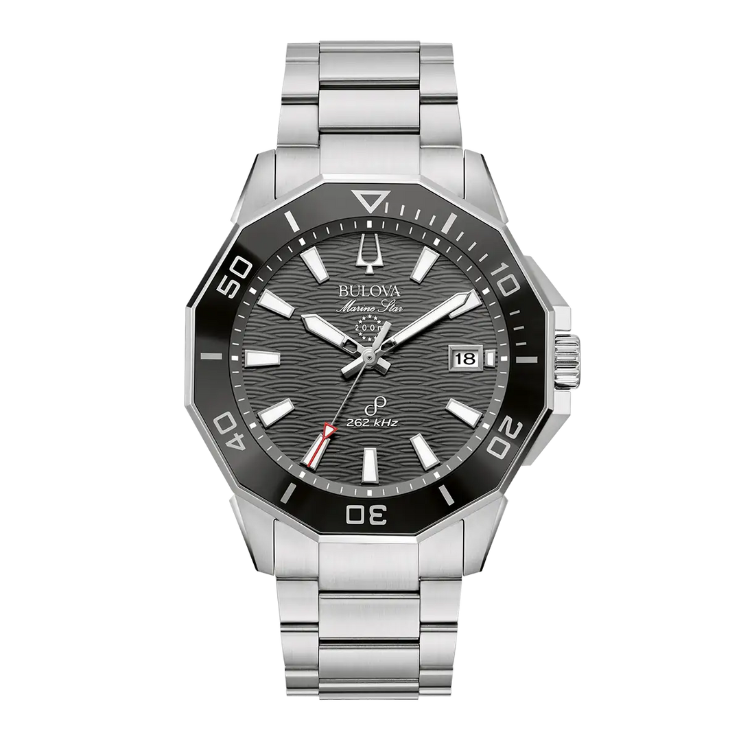 Bulova Marine Star 96B434 Chronograph - Taucheruhr mit Saphirglas 20 bar