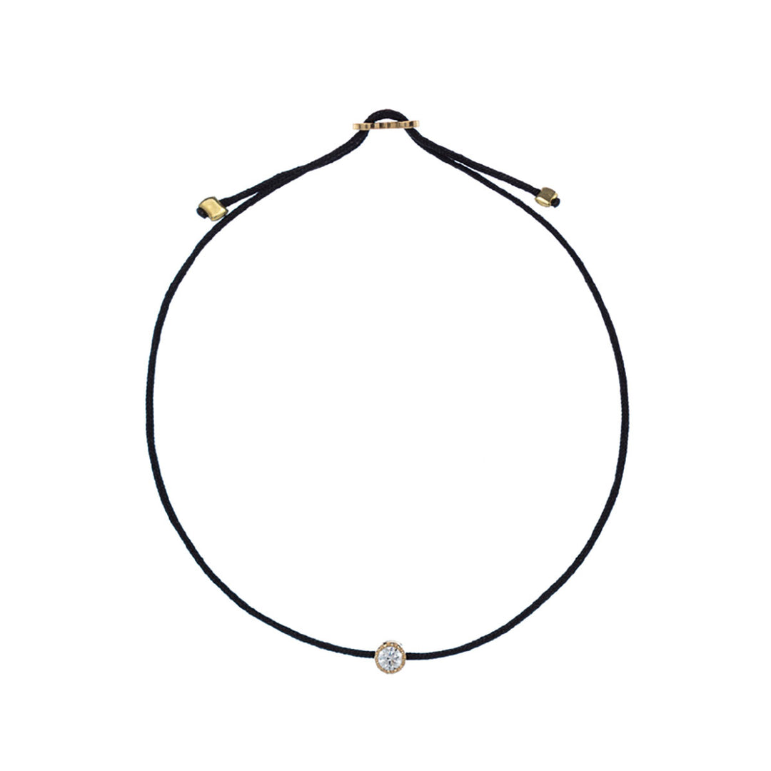 Armband Filo mit Zirkonia – Stoffband