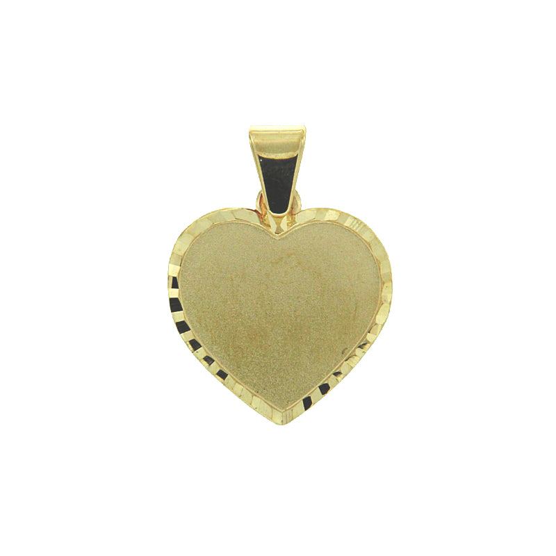 Herz Anhänger Gelbgold diamantiert | Echtgold Herzschmuck