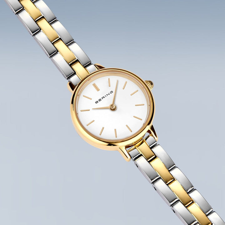 Bering Classic Gold 11022-714 | Zweifarbig & Saphirglas