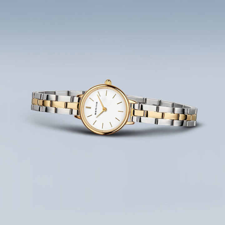 Bering Classic Gold 11022-714 | Zweifarbig & Saphirglas