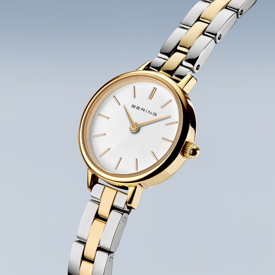 Bering Classic Gold 11022-714 | Zweifarbig & Saphirglas