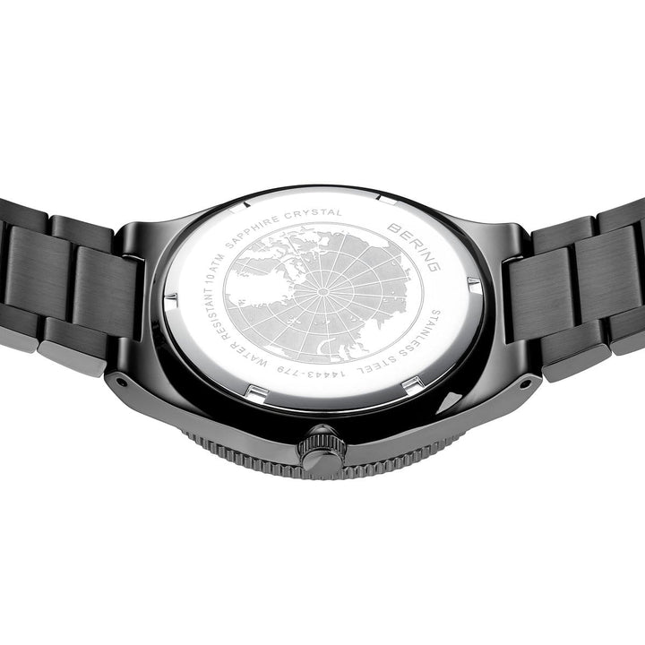 Bering Solar Herrenuhr 14443-779 - Grau poliert/gebürstet