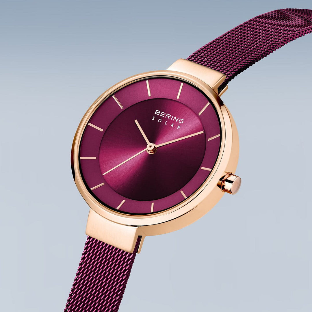 Bering Solar Roségold 14631-969 | Perlmutt Lila & Nachhaltig