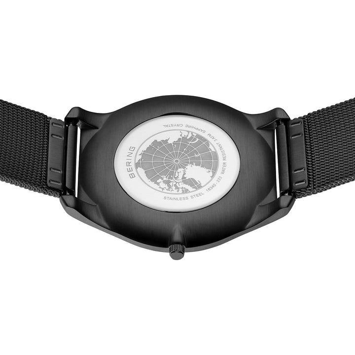 Bering Ultra Slim Herrenuhr 18340-222 - Schwarz poliert/gebürstet