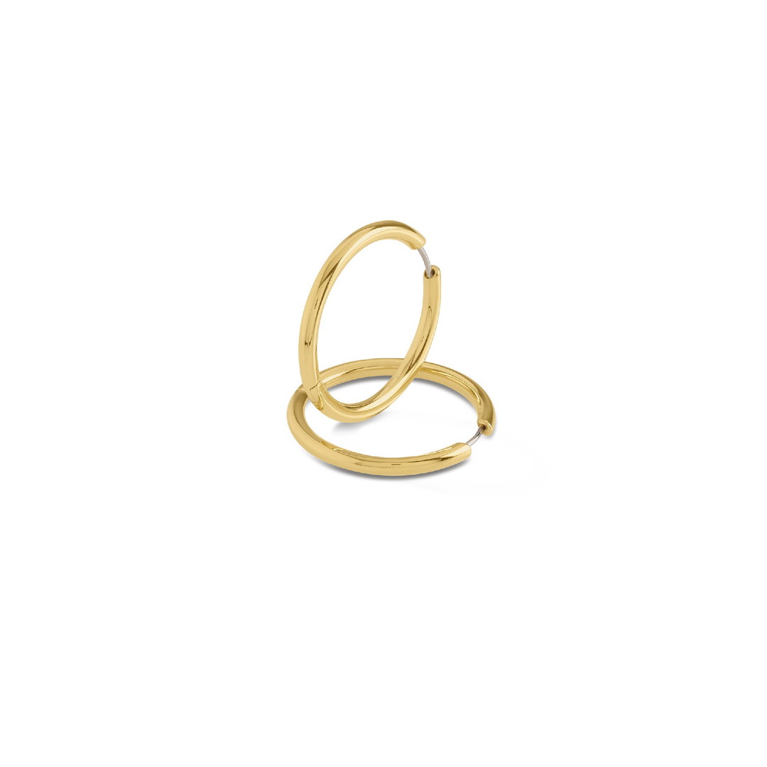 Boccia Titan Creolen vergoldet 31 mm – Elegante Ohrringe für Damen