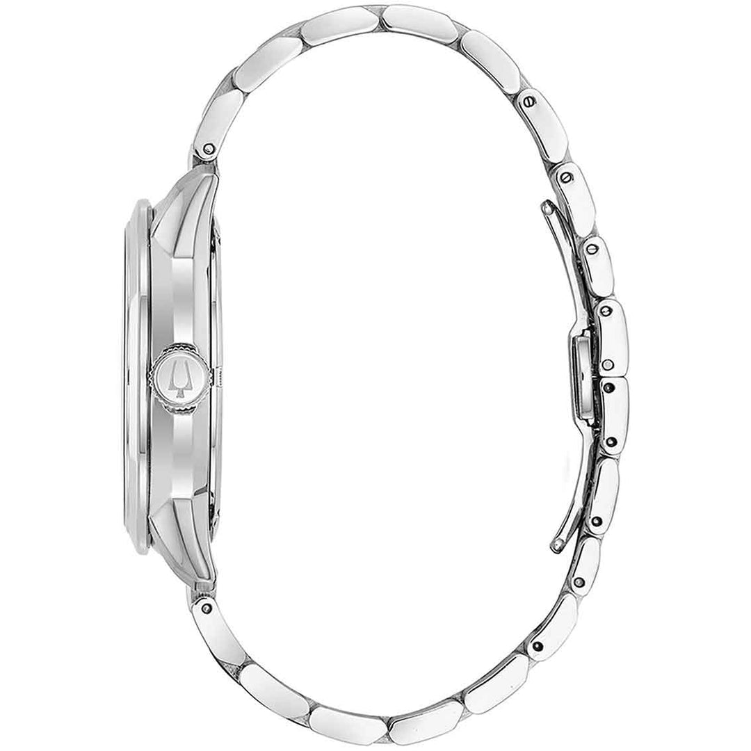 Bulova Sutton 96A119 Automatik - Herrenuhr mit Glasboden & schwarzem Zifferblatt