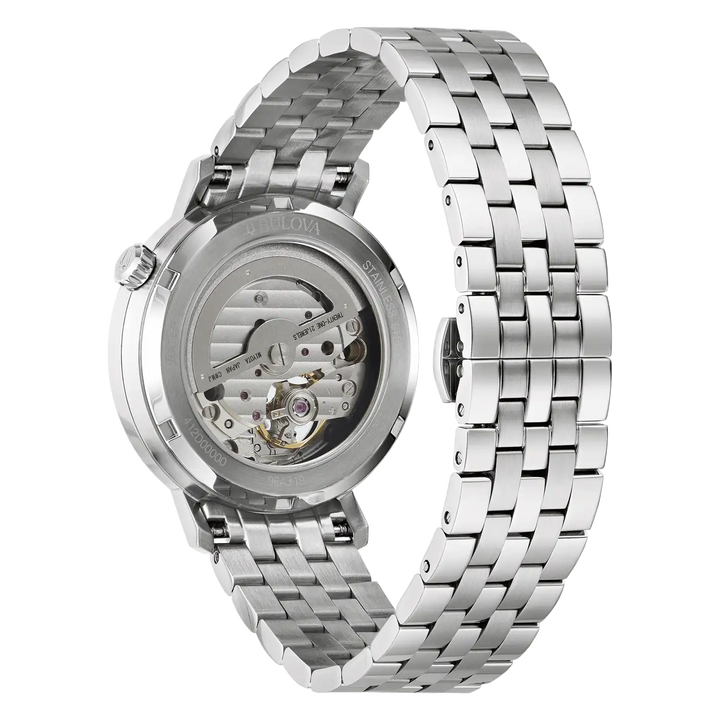 Bulova Aerojet 96A319 Automatikuhr Herren Grün Open Heart