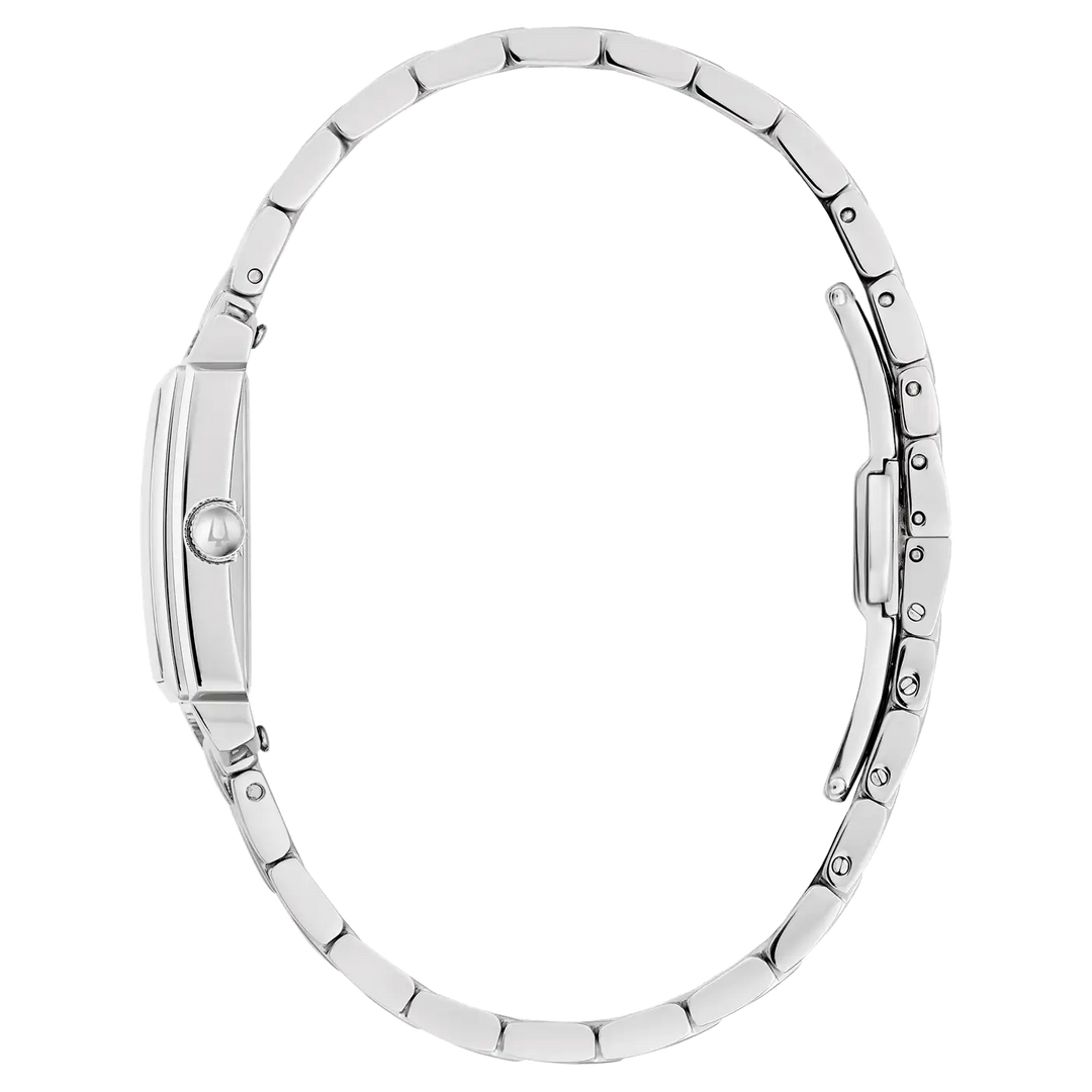 Bulova Sutton 96P244 Damenuhr - Edelstahl mit 8 Diamanten & Perlmutt-Zifferblatt