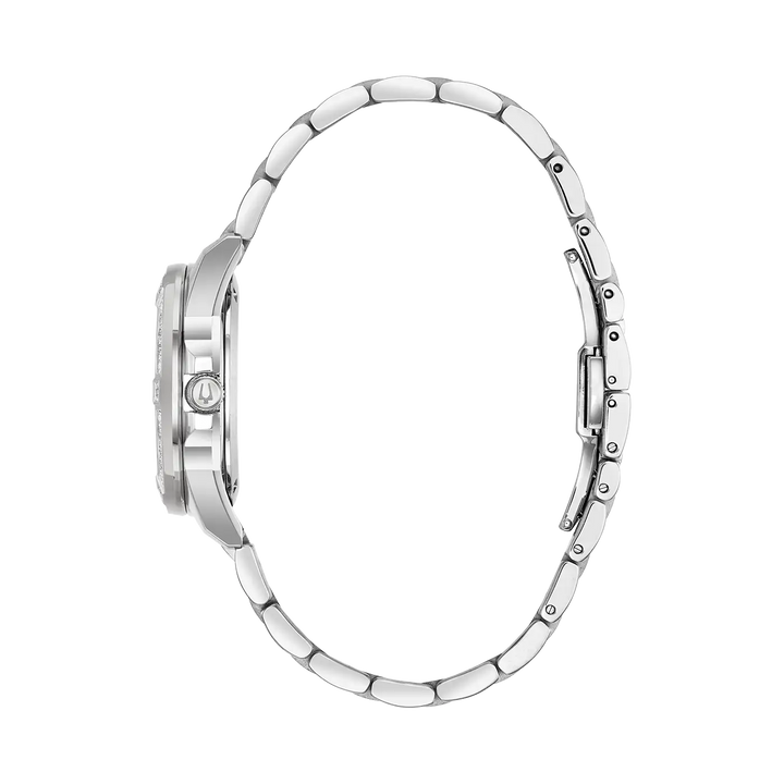 Bulova Marine Star 96R215 Damenuhr mit 29 Diamanten & Perlmutt