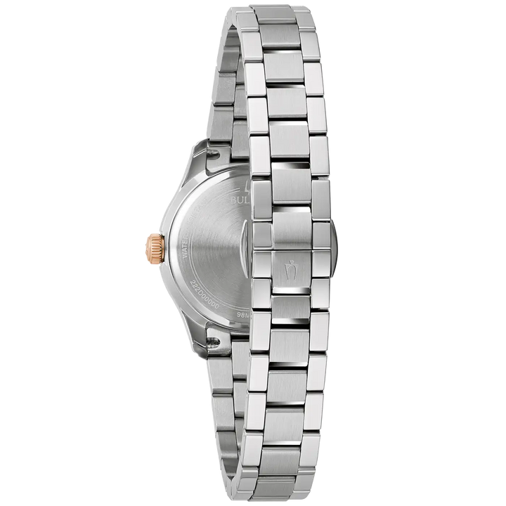 Bulova Wilton 98M136 Damenuhr Bicolor Roségold Silber