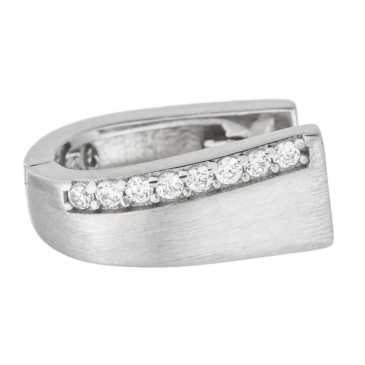 Creolen 925 Sterlingsilber mit Zirkonia – Elegante Ohrringe