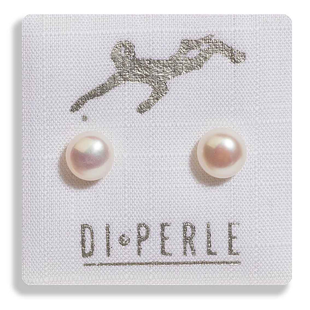 Ohrstecker Süsswasser Bouton, 5 - 6 mm, 585 Gelbgold