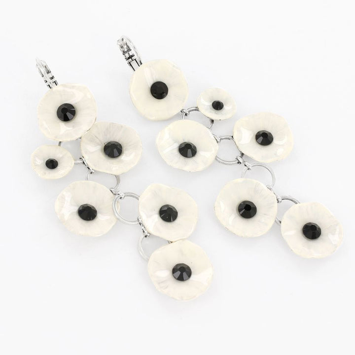 Taratata Ohrhänger Mambo Weiß - Modeschmuck mit Blumen & Strass