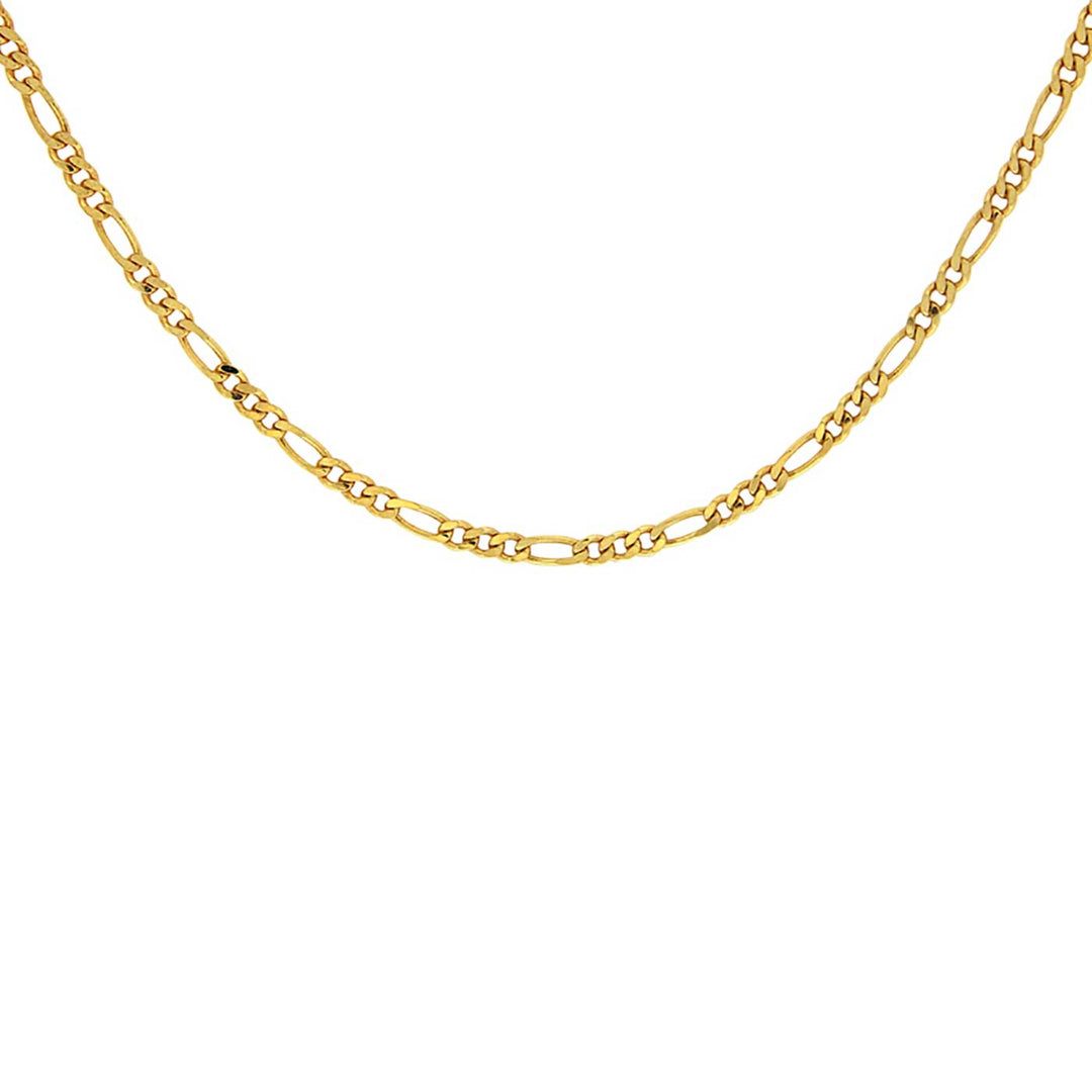 Halskette, Figaro 3 mm, Sterlingsilber vergoldet