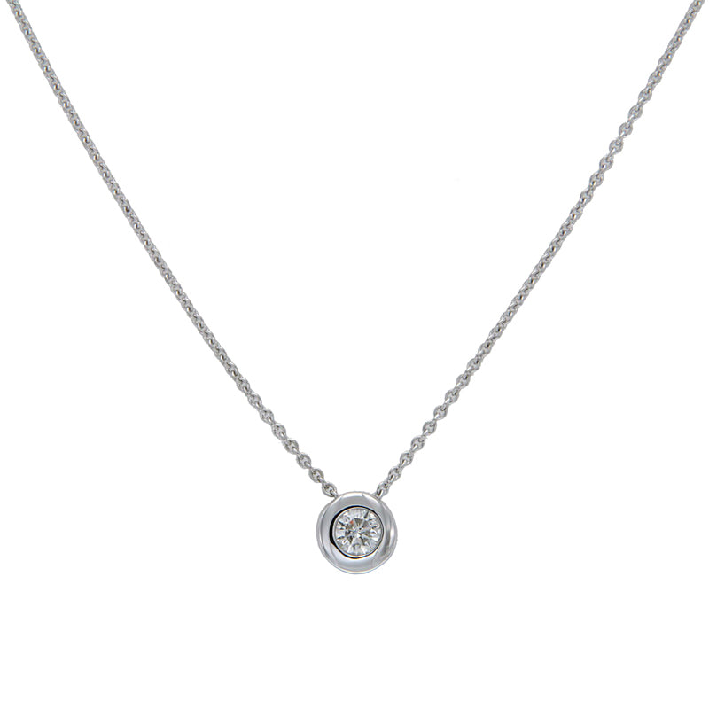 Collier Weißgold, Brillant 0,25ct