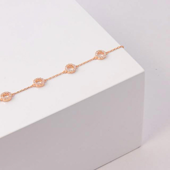 Armband ANNANOR 6mm Sterlingsilber rosé vergoldet