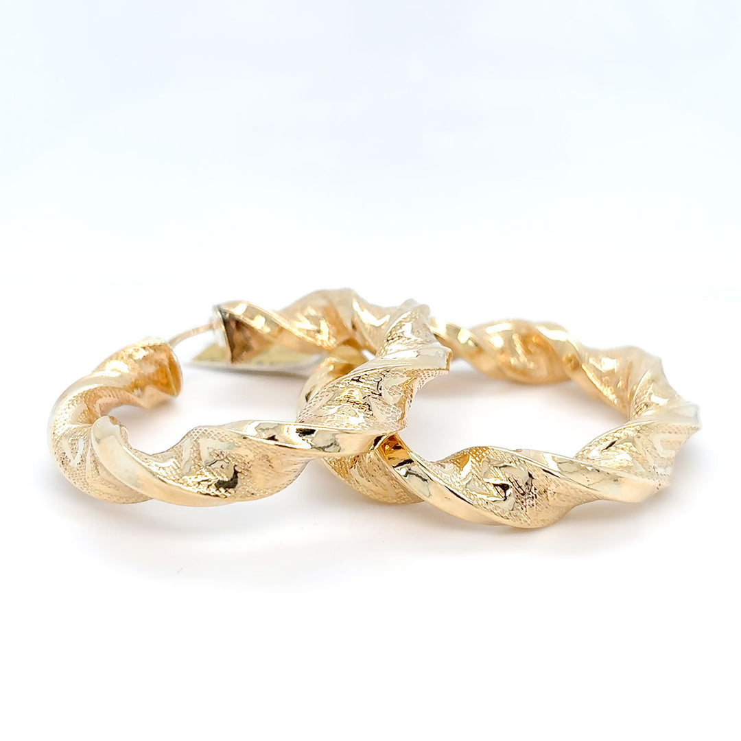 Creolen 585 Gelbgold, 45 mm