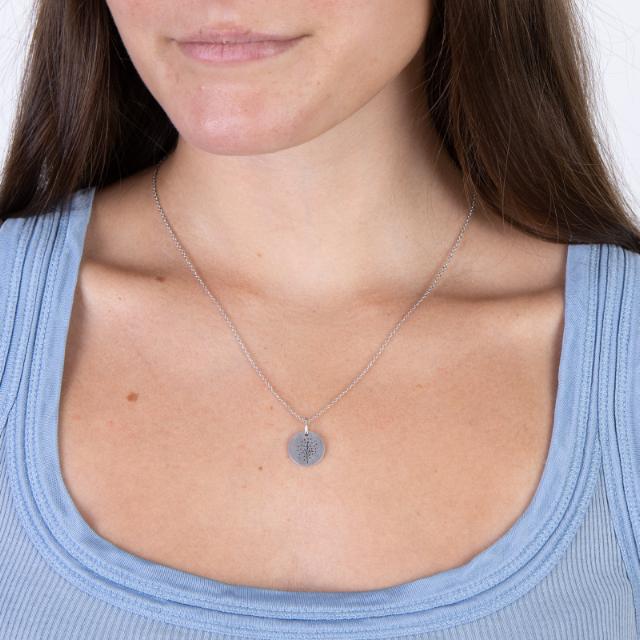 Halskette LIFE Sterlingsilber, 14 mm, 45 + 5 cm