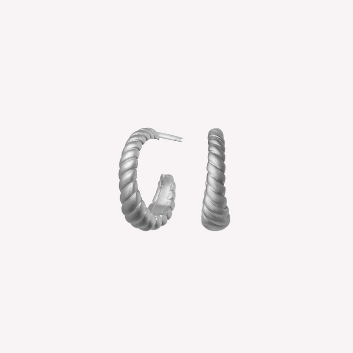 Ohrringe "Seashell Hoop" Sterlingsilber