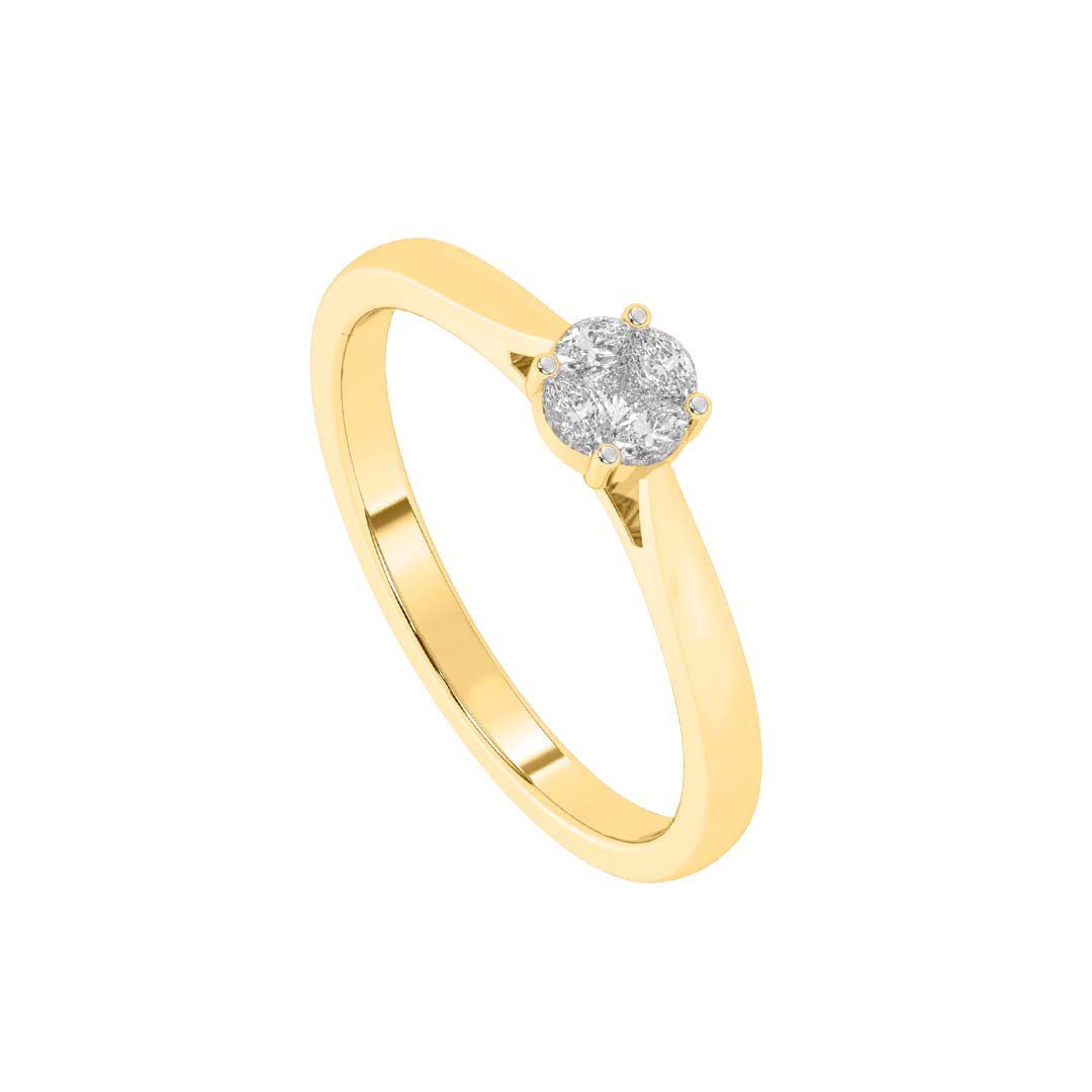 Brillantring 585 Gelbgold 0,15 ct – Eleganter Diamantring