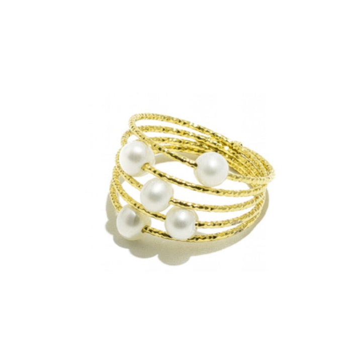 Ring Perla Bronze Vergoldet | Bocarol